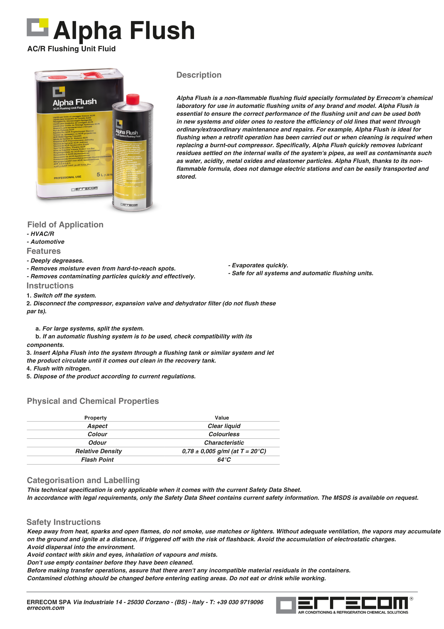 ERRECOM Alpha Flush