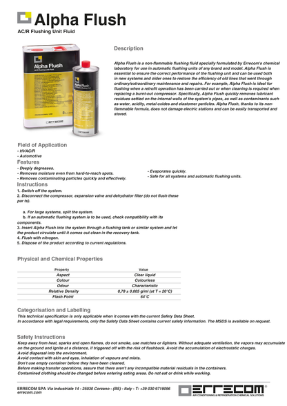ERRECOM Alpha Flush